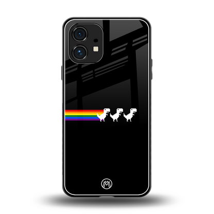 proud dinosaurs dark edition back phone cover | glass case for nothing phone 1