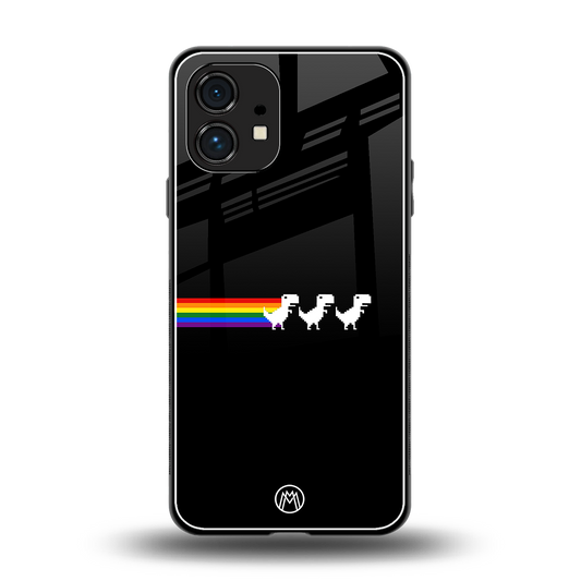 proud dinosaurs dark edition back phone cover | glass case for nothing phone 1