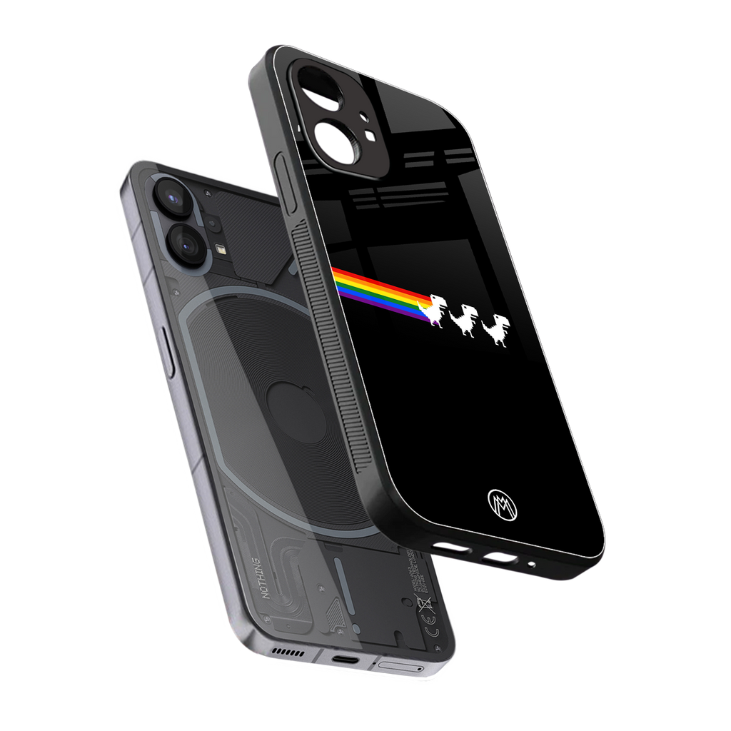 proud dinosaurs dark edition back phone cover | glass case for nothing phone 1