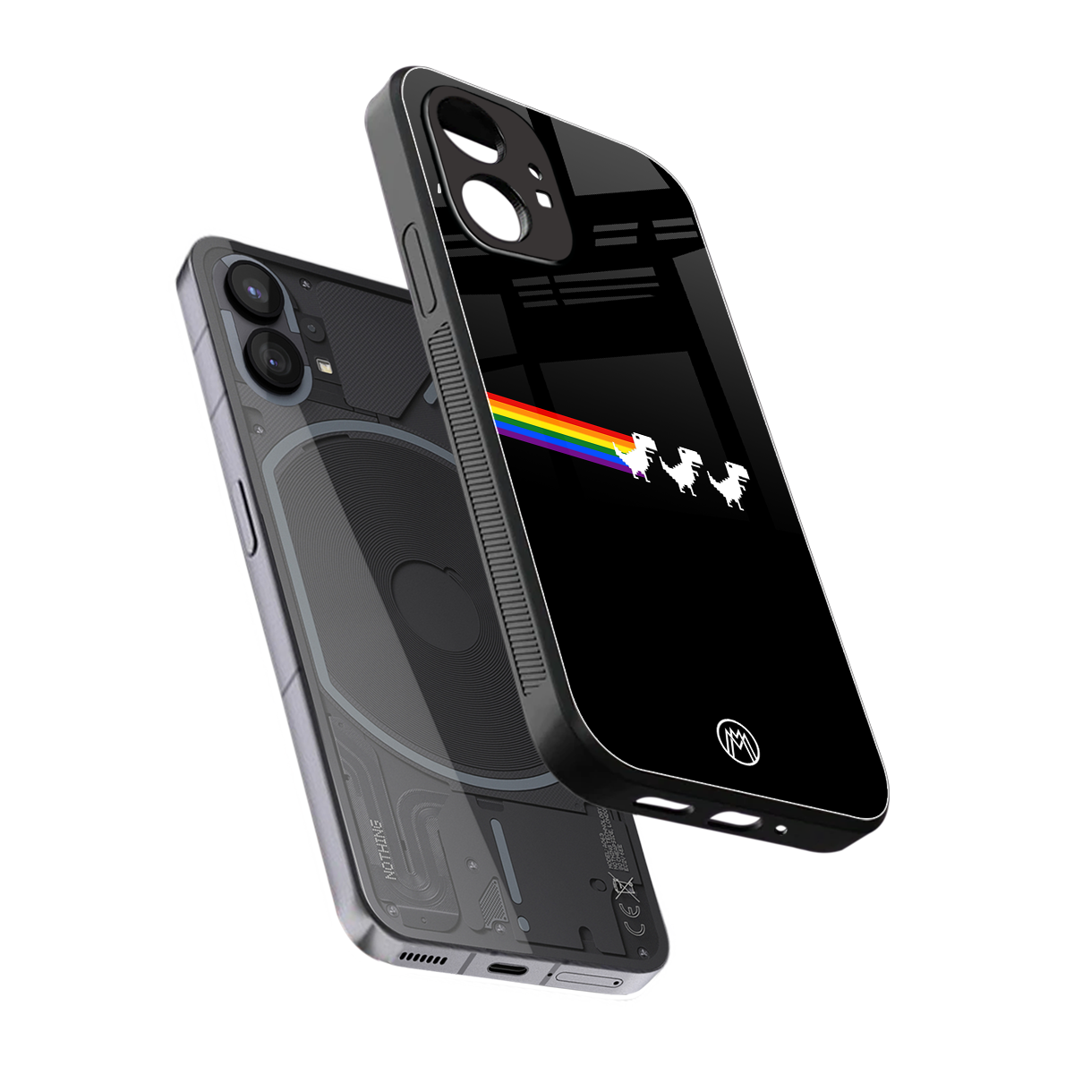 proud dinosaurs dark edition back phone cover | glass case for nothing phone 1