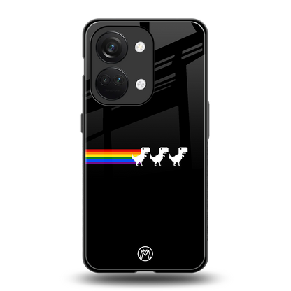 proud dinosaurs dark edition back phone cover | glass case for oneplus nord 3