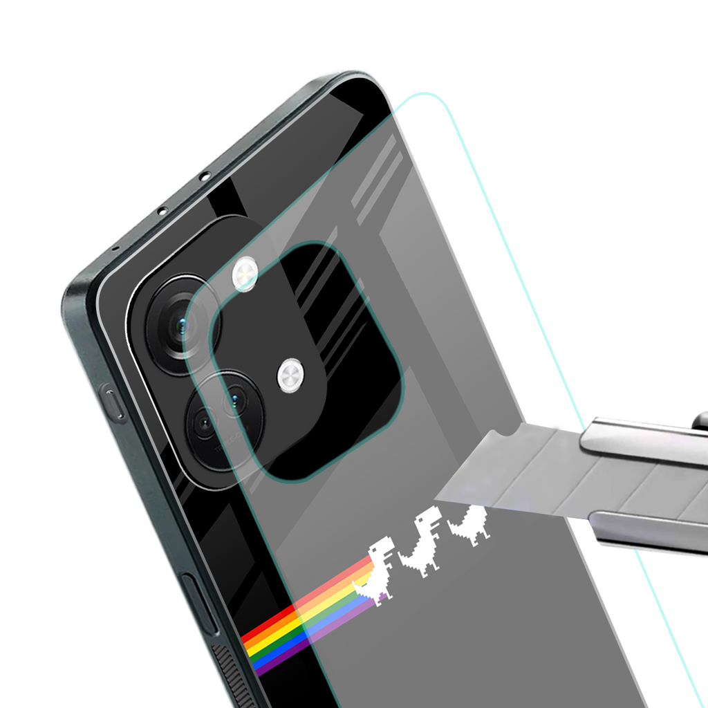 proud dinosaurs dark edition back phone cover | glass case for oneplus nord 3