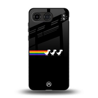 proud dinosaurs dark edition back phone cover | glass case for oneplus nord 4