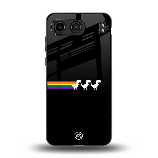 proud dinosaurs dark edition back phone cover | glass case for oneplus nord 4