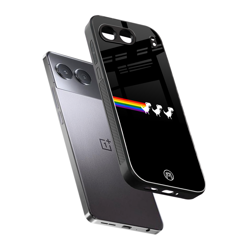 proud dinosaurs dark edition back phone cover | glass case for oneplus nord 4