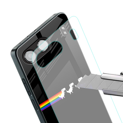 proud dinosaurs dark edition back phone cover | glass case for oneplus nord 4