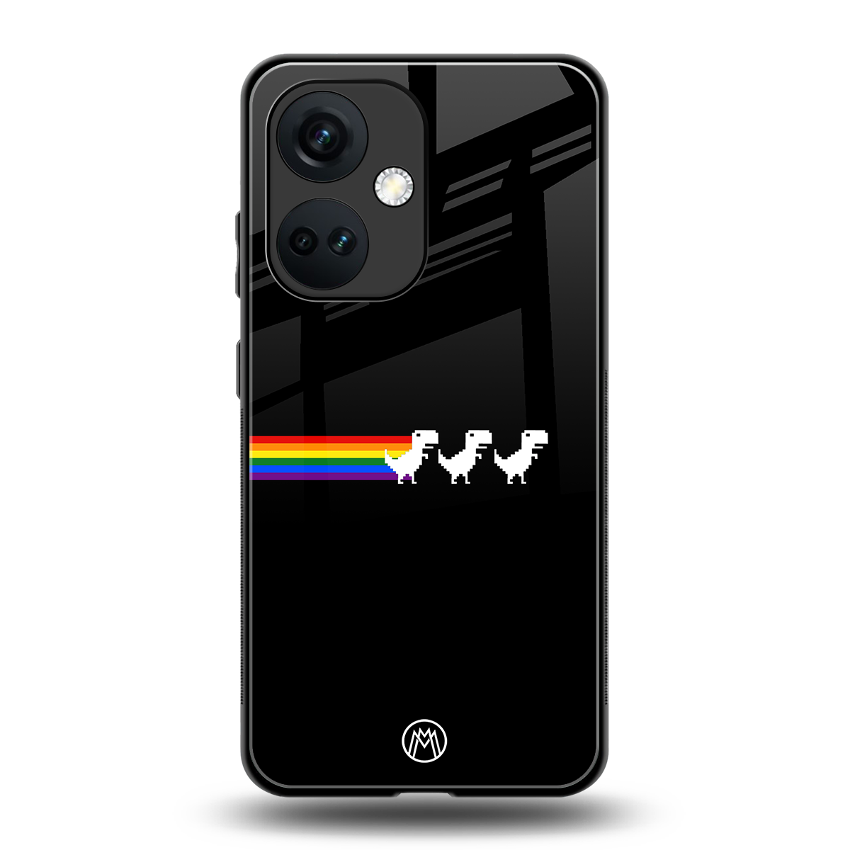 proud dinosaurs dark edition back phone cover | glass case for oneplus nord ce 3