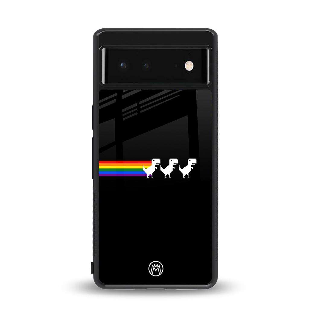 proud dinosaurs dark edition back phone cover | glass case for Google Pixel 6A