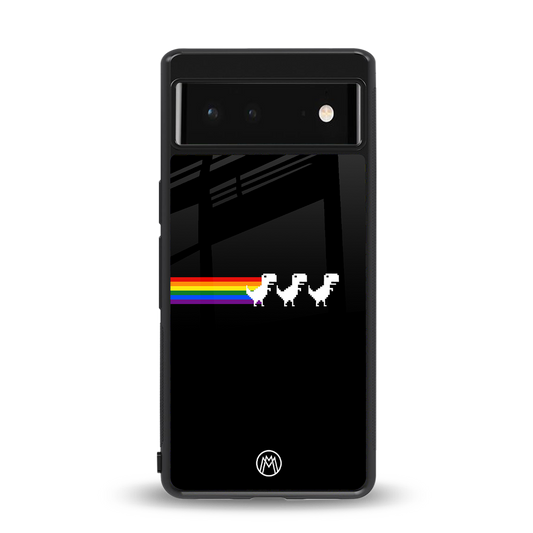 proud dinosaurs dark edition back phone cover | glass case for Google Pixel 6A