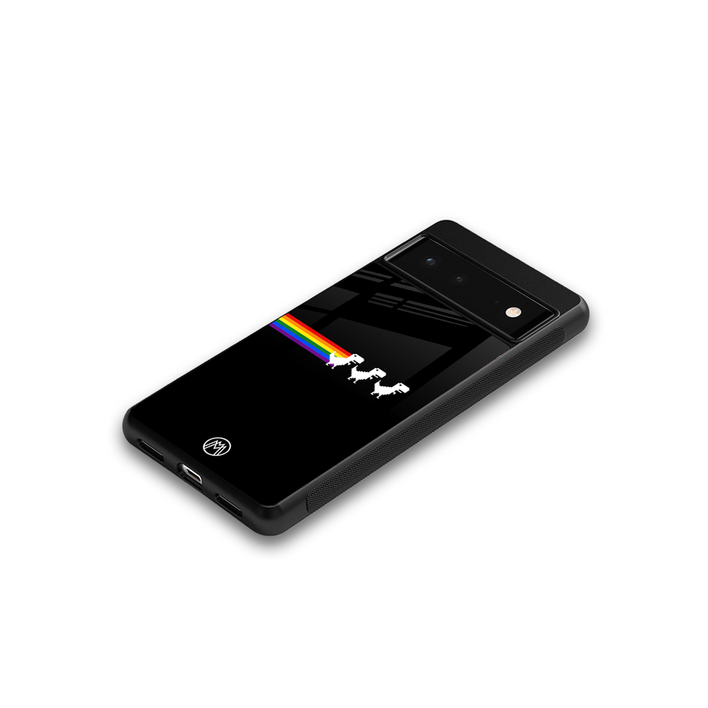 proud dinosaurs dark edition back phone cover | glass case for google pixel 6