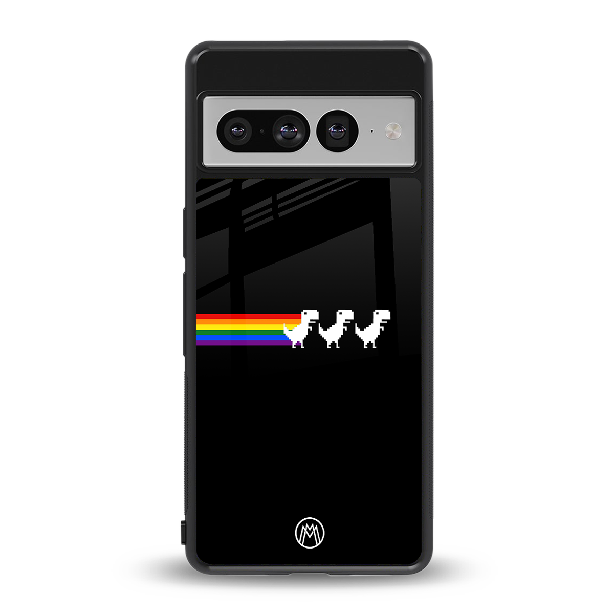 proud dinosaurs dark edition back phone cover | glass case for google pixel 7 pro