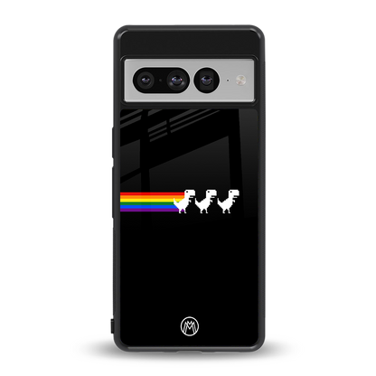 proud dinosaurs dark edition back phone cover | glass case for google pixel 7 pro