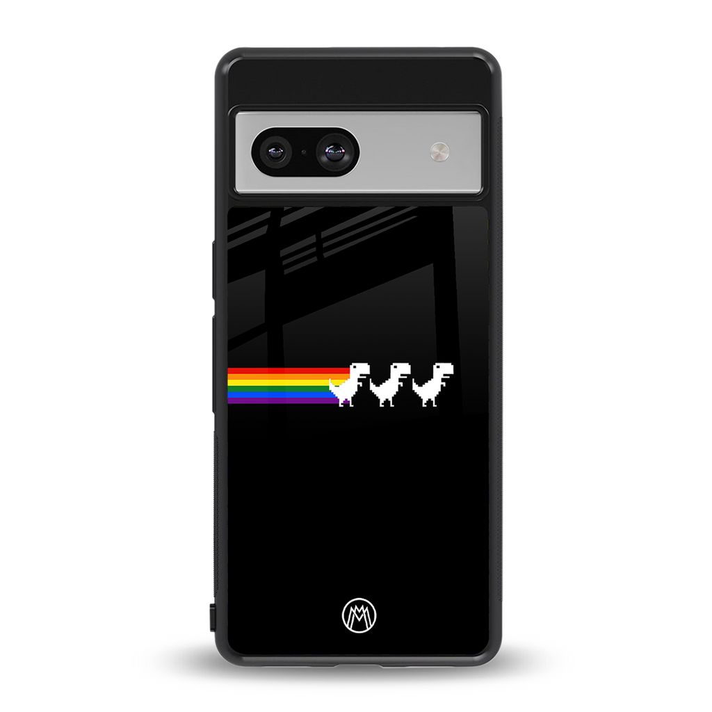 proud dinosaurs dark edition back phone cover | glass case for Google Pixel 7