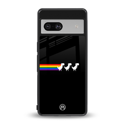proud dinosaurs dark edition back phone cover | glass case for Google Pixel 7