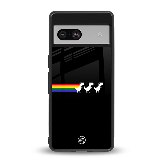 proud dinosaurs dark edition back phone cover | glass case for Google Pixel 7A