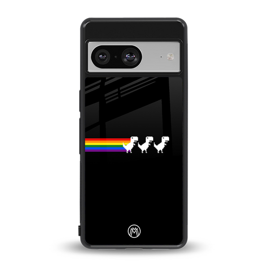 proud dinosaurs dark edition back phone cover | glass case for Google Pixel 8