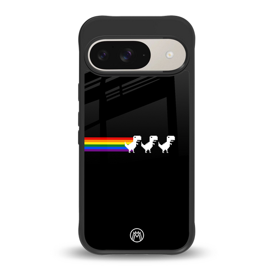 proud dinosaurs dark edition back phone cover | glass case for google pixel 9