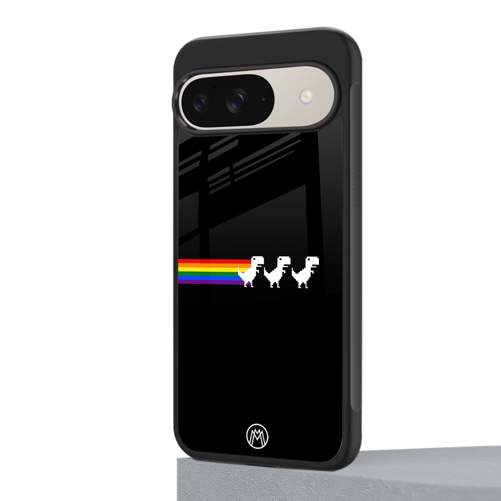 proud dinosaurs dark edition back phone cover | glass case for google pixel 9