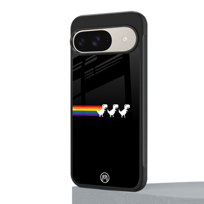 proud dinosaurs dark edition back phone cover | glass case for google pixel 9