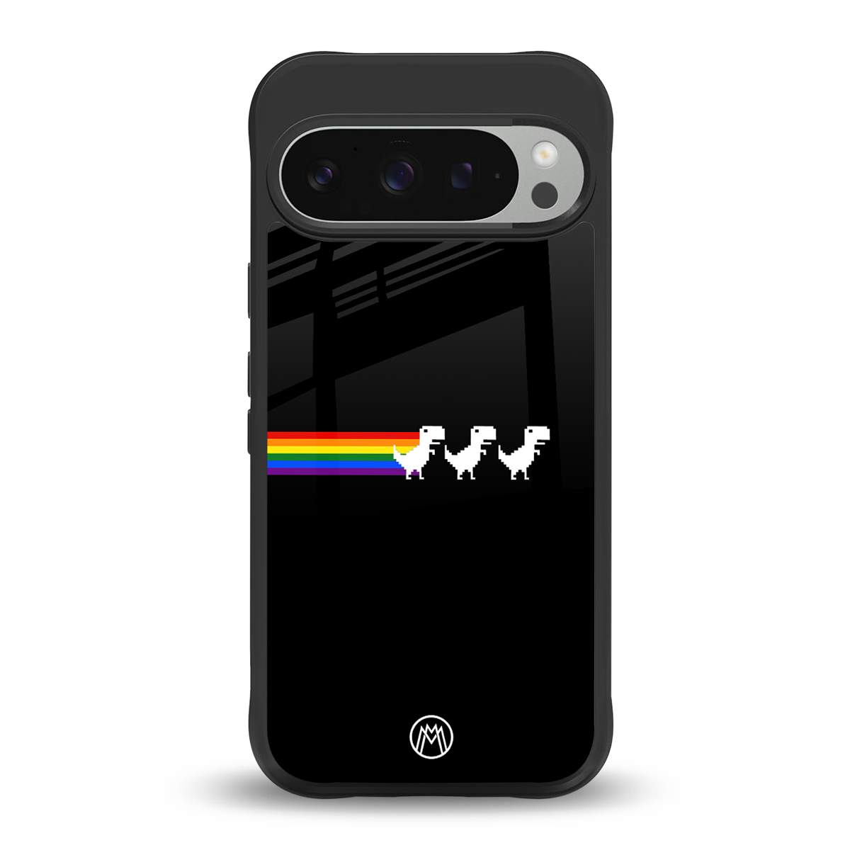 proud dinosaurs dark edition back phone cover | glass case for google pixel 9 pro xl