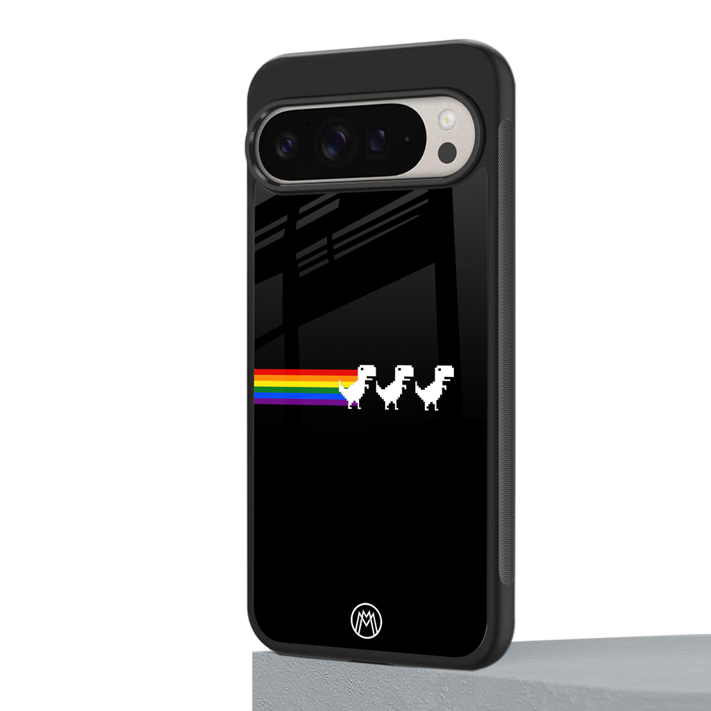 proud dinosaurs dark edition back phone cover | glass case for google pixel 9 pro xl
