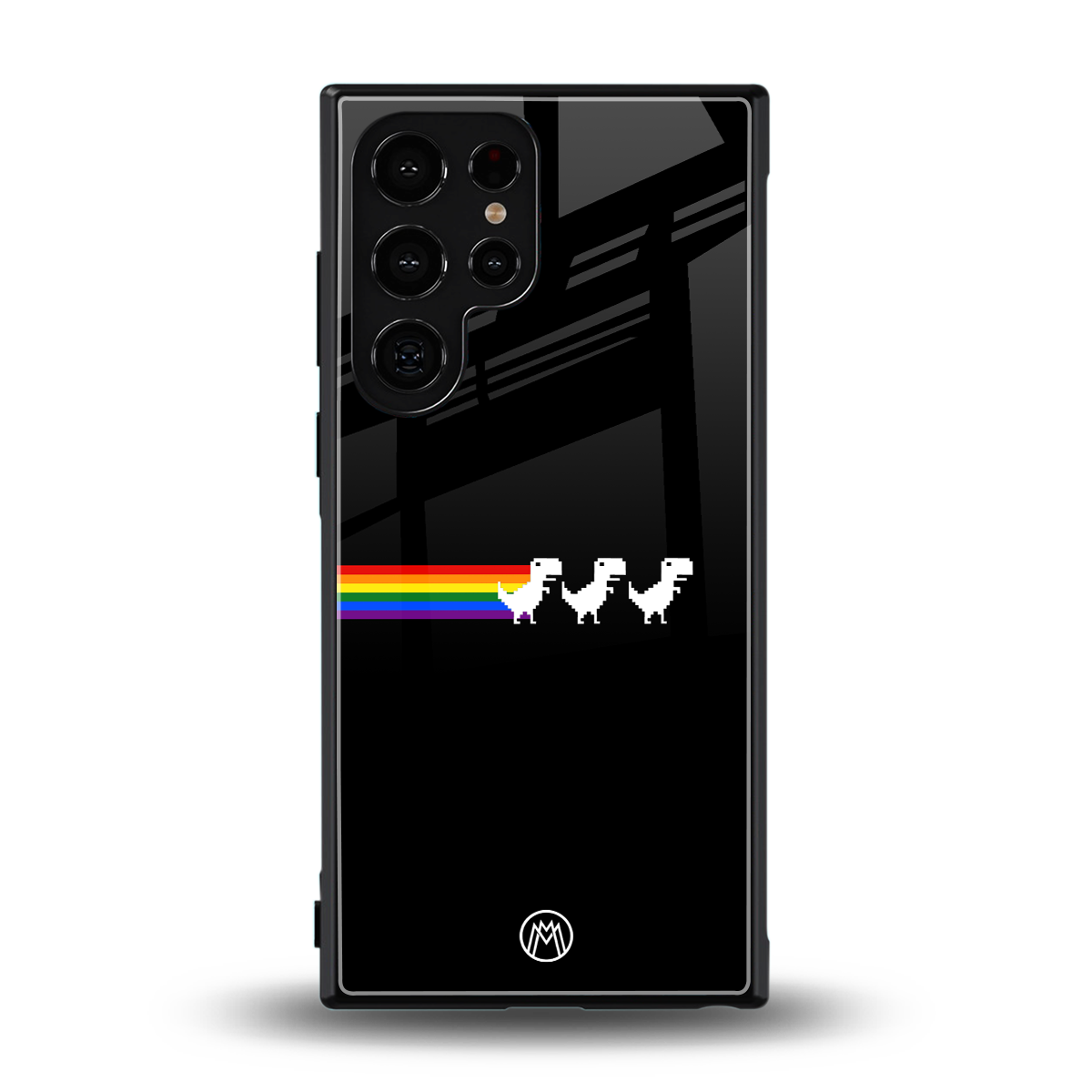 proud dinosaurs dark edition back phone cover | glass case for samsung galaxy s23 ultra