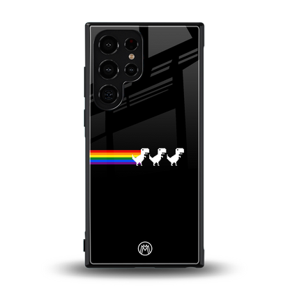 proud dinosaurs dark edition back phone cover | glass case for samsung galaxy s23 ultra