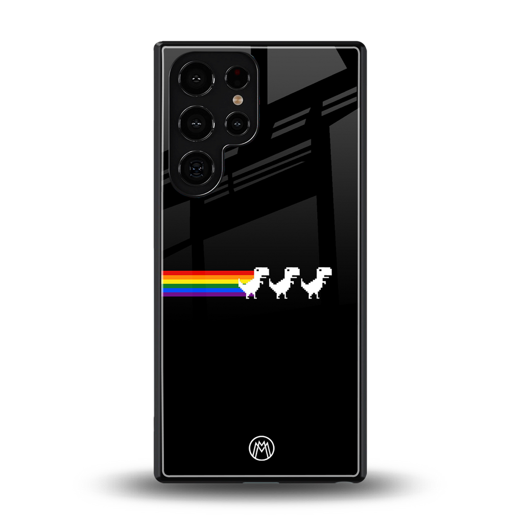 proud dinosaurs dark edition back phone cover | glass case for samsung galaxy s25 ultra