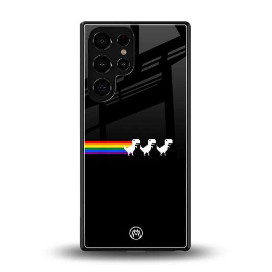 proud dinosaurs dark edition back phone cover | glass case for samsung galaxy s25 ultra