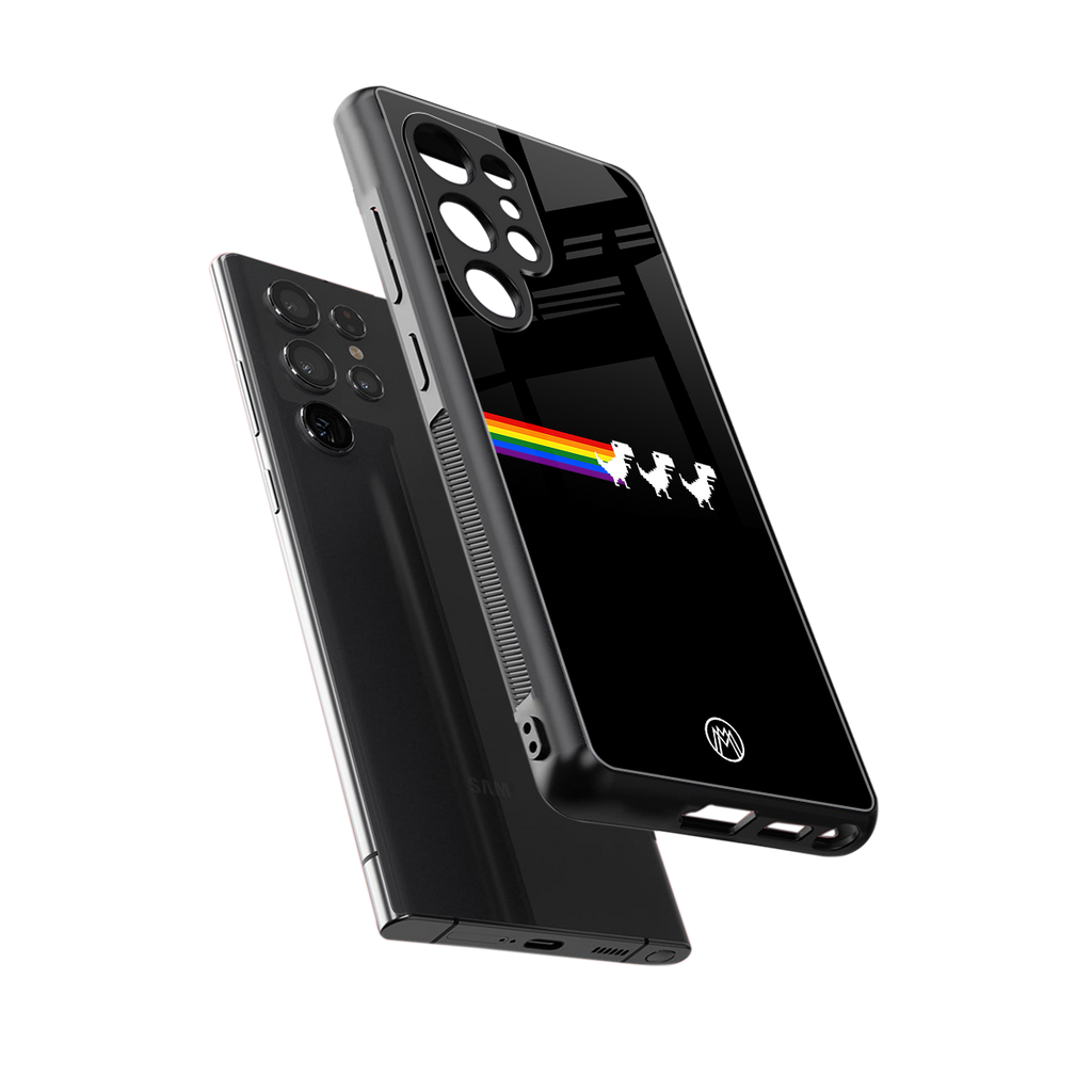 proud dinosaurs dark edition back phone cover | glass case for samsung galaxy s25 ultra
