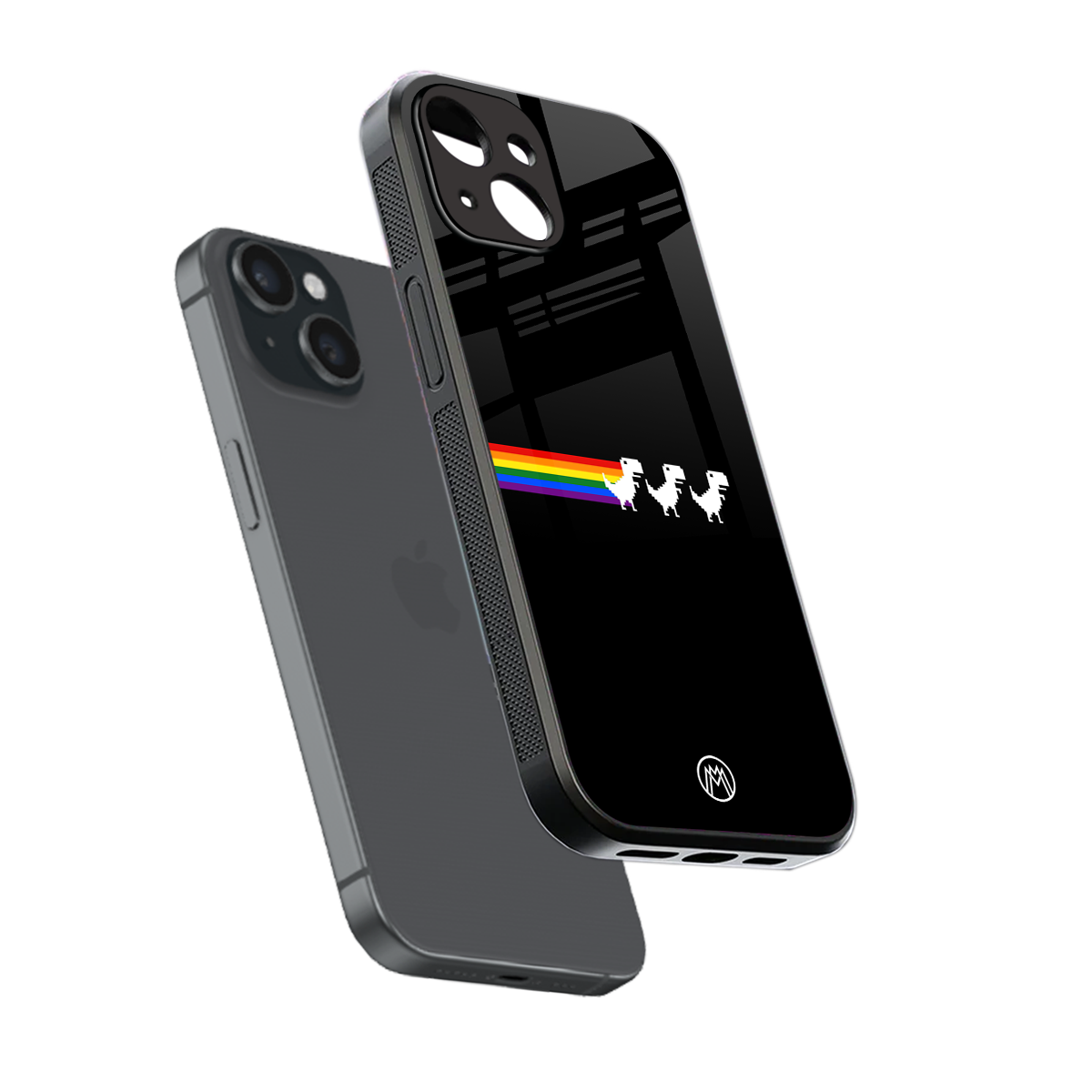 proud dinosaurs dark edition back phone cover | glass case for iphone 14