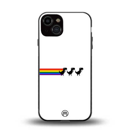 proud dinosaurs back phone cover | glass case for iphone 13