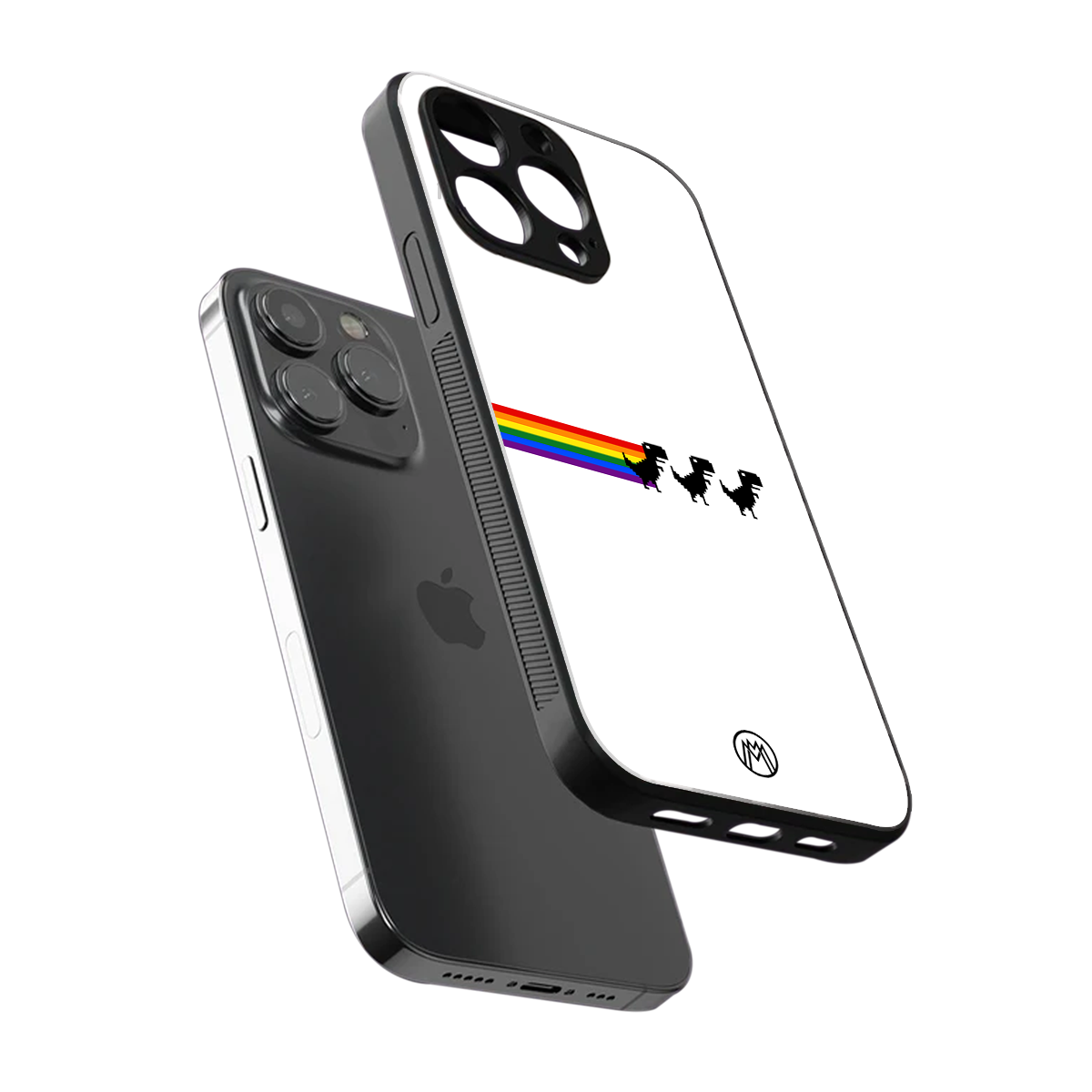 proud dinosaurs back phone cover | glass case for iphone 16 pro max