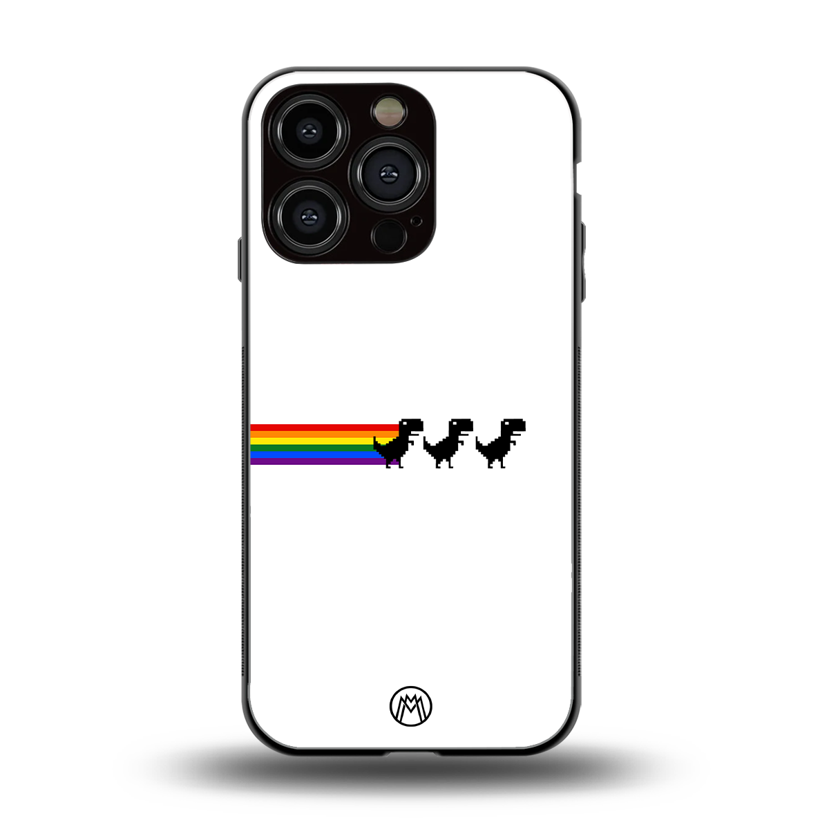 proud dinosaurs back phone cover | glass case for iphone 16 pro