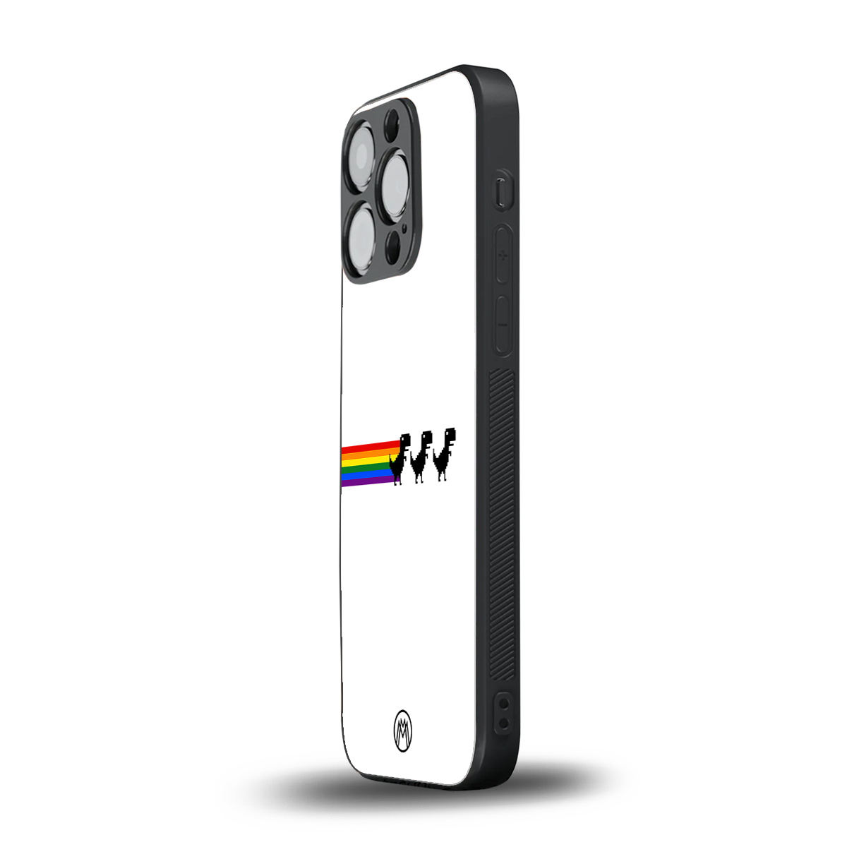 proud dinosaurs back phone cover | glass case for iphone 16 pro