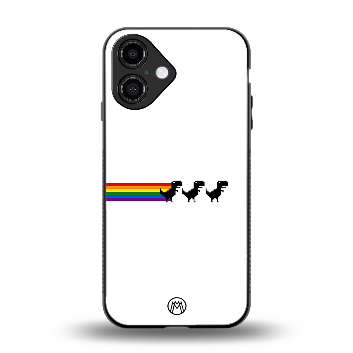 proud dinosaurs back phone cover | glass case for iphone 16