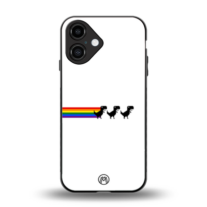 proud dinosaurs back phone cover | glass case for iphone 16