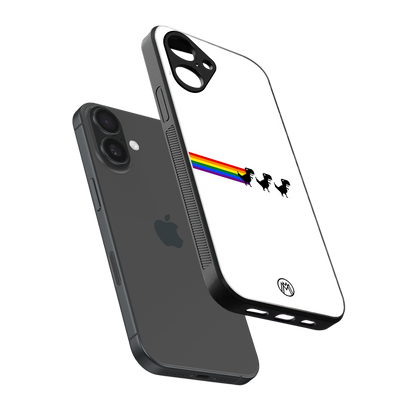 proud dinosaurs back phone cover | glass case for iphone 16