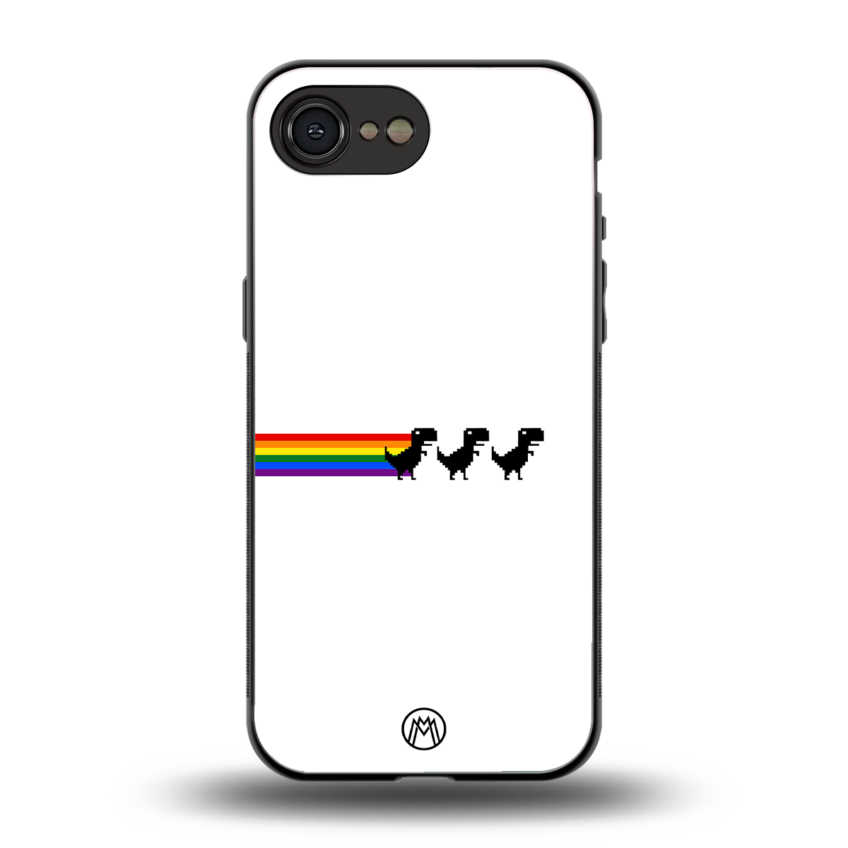 proud dinosaurs back phone cover | glass case for iphone 16e