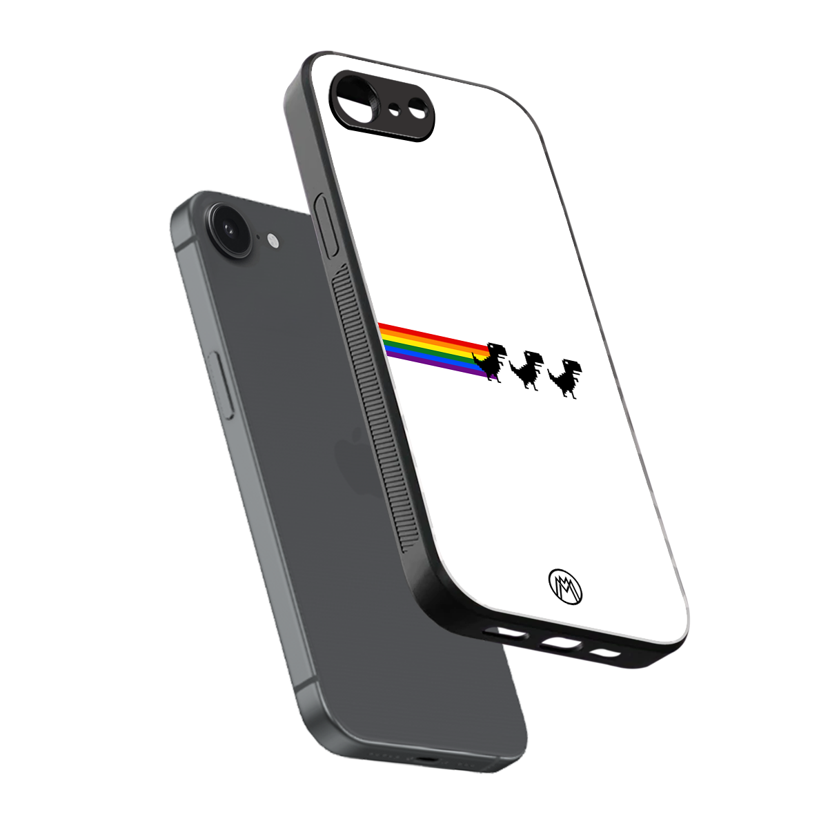 proud dinosaurs back phone cover | glass case for iphone 16e