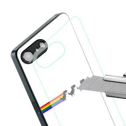 proud dinosaurs back phone cover | glass case for iphone 16e