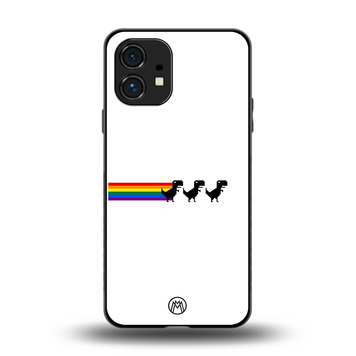 proud dinosaurs back phone cover | glass case for nothing phone 1