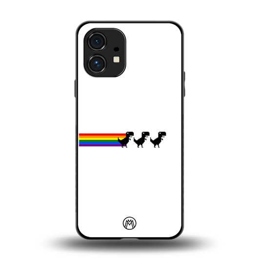 proud dinosaurs back phone cover | glass case for nothing phone 1