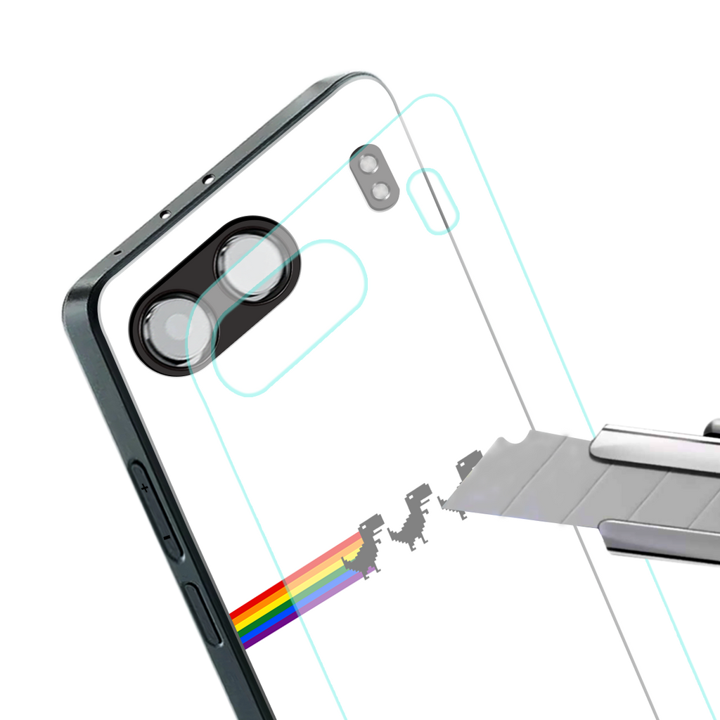 proud dinosaurs back phone cover | glass case for oneplus nord 4
