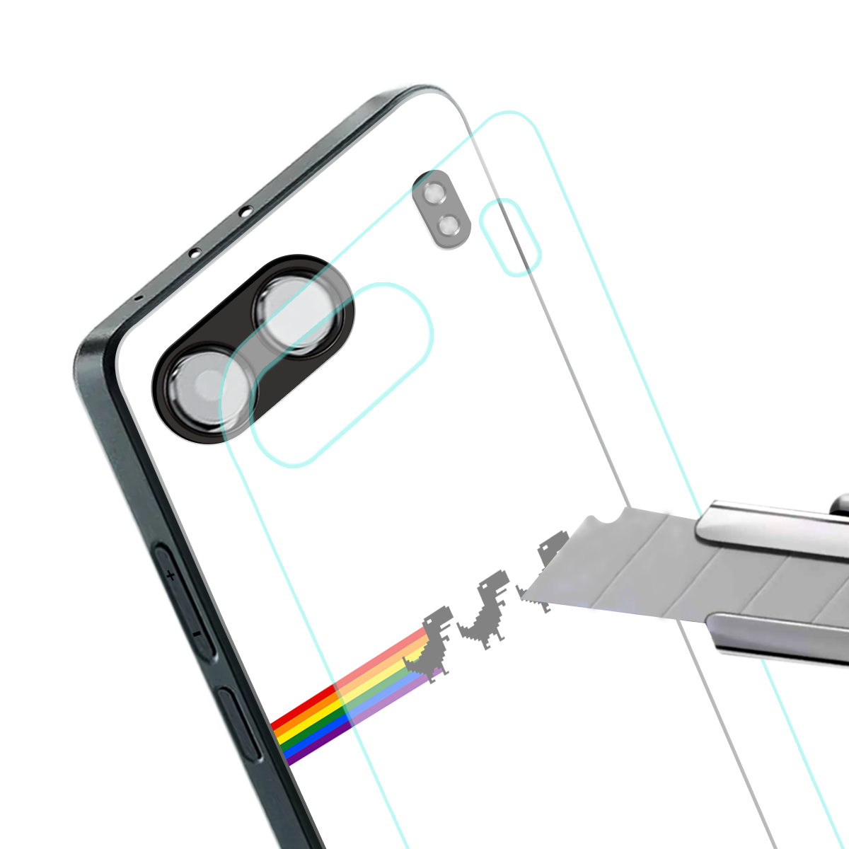 proud dinosaurs back phone cover | glass case for oneplus nord 4