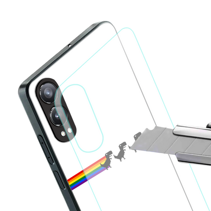proud dinosaurs back phone cover | glass case for oneplus nord ce 4 lite