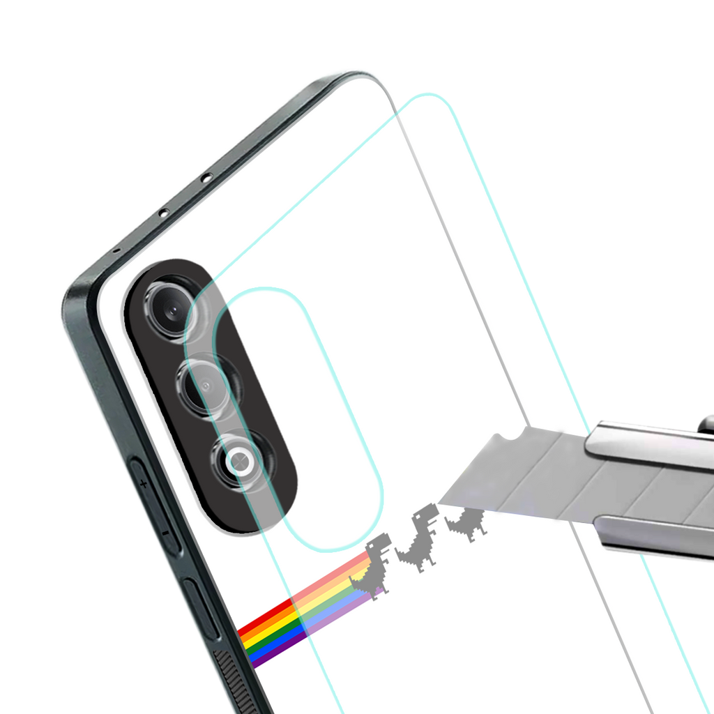 proud dinosaurs back phone cover | glass case for oneplus nord ce 4