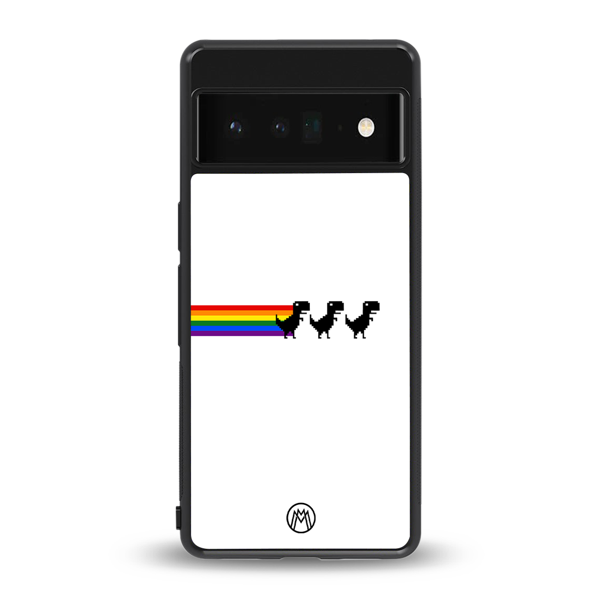 proud dinosaurs back phone cover | glass case for google pixel 6 pro