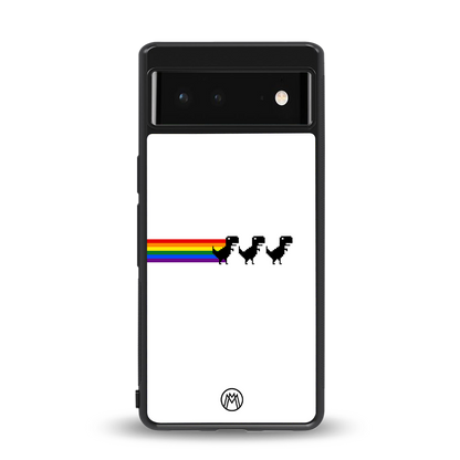 proud dinosaurs back phone cover | glass case for Google Pixel 6A