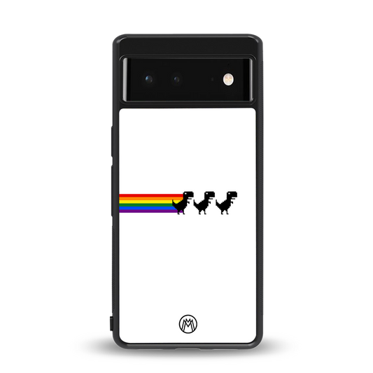 proud dinosaurs back phone cover | glass case for Google Pixel 6A
